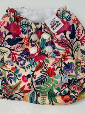 NEW Mama Koala Pocket Cloth Diaper OS Vibrant Floral No Insert
